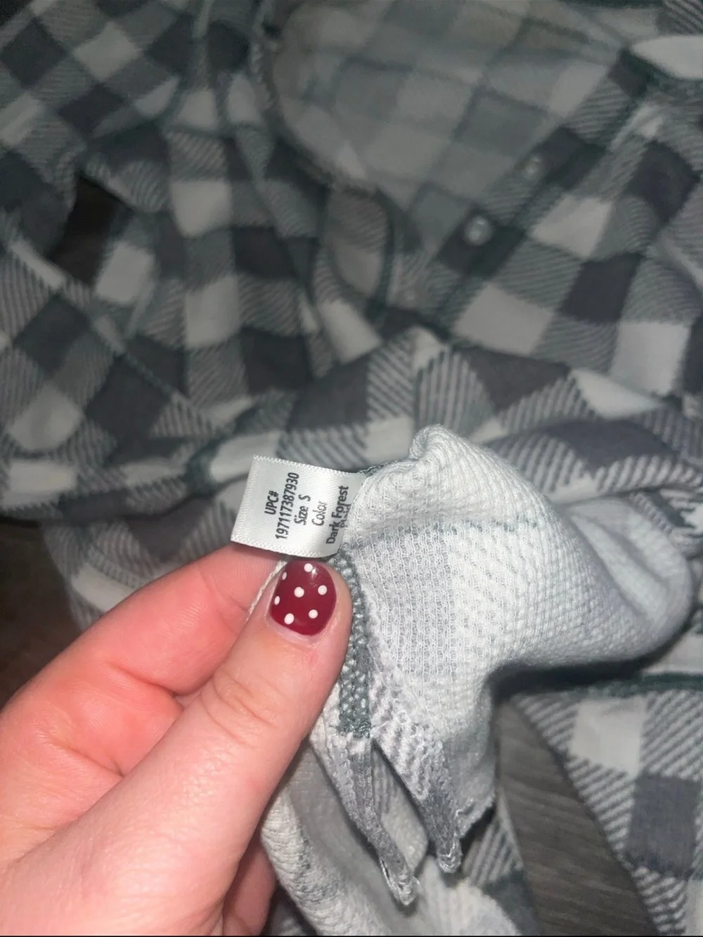 Grey & White Checkered Pajama Set Long John Target - Picture 3 of 7